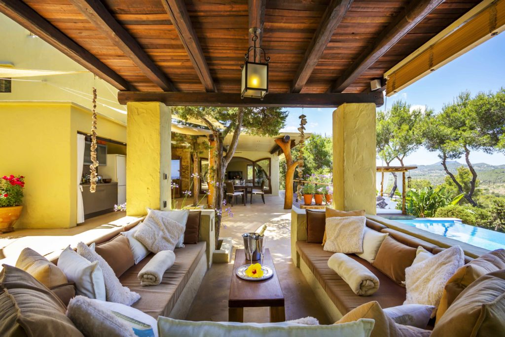 ibiza summer villa outdoor living